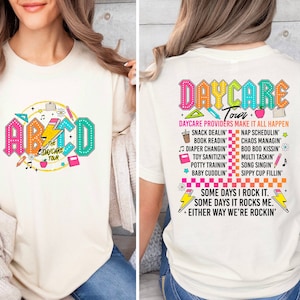 Retro Daycare Shirt, Daycare Tour Shirt, Daycare Worker Gift, Cute Daycare Staff Crew, Childcare Provider Shirt,  Funny Toddler Teacher Tee