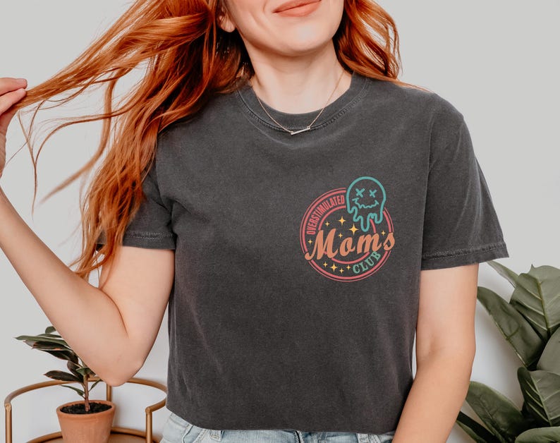 Overstimulated Moms Club Comfort Colors Shirt, Trendy Mothers Day Shirt, Funny Mama Tee, Mothers Day Gift, Mom Life Shirt, Mom Birthday Gift image 9