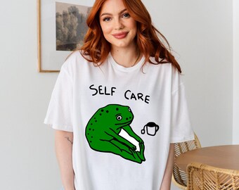 Self care Shirt mental health Shirt mental health matters Shirt frog Shirt toad Shirt cute frog Shirt Self Care,Inspirational Shirt,Gifts
