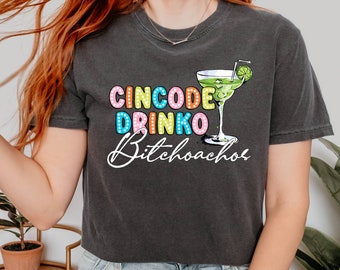 Cinco De Drinko Comfort Colors Shirt,San Antonio Fiesta Tee,Mexican 2024 Fiesta,Funny Cinco De Mayo Drinking Festival Gift,Tequila Shot Lick