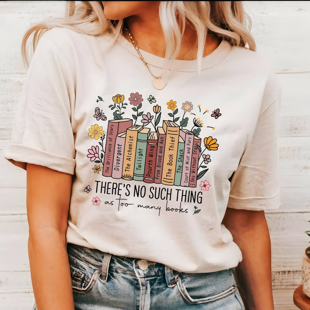 Custom Bookshelf Shirt, Personalized Book Shirt, Book Shirt, Gift for ...