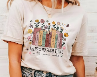 Custom Bookshelf Shirt, Personalized Book Shirt, Book Shirt, Gift for Book Lover, Book Club Gift, Book Club Shirt, Bookish  Book Shirt