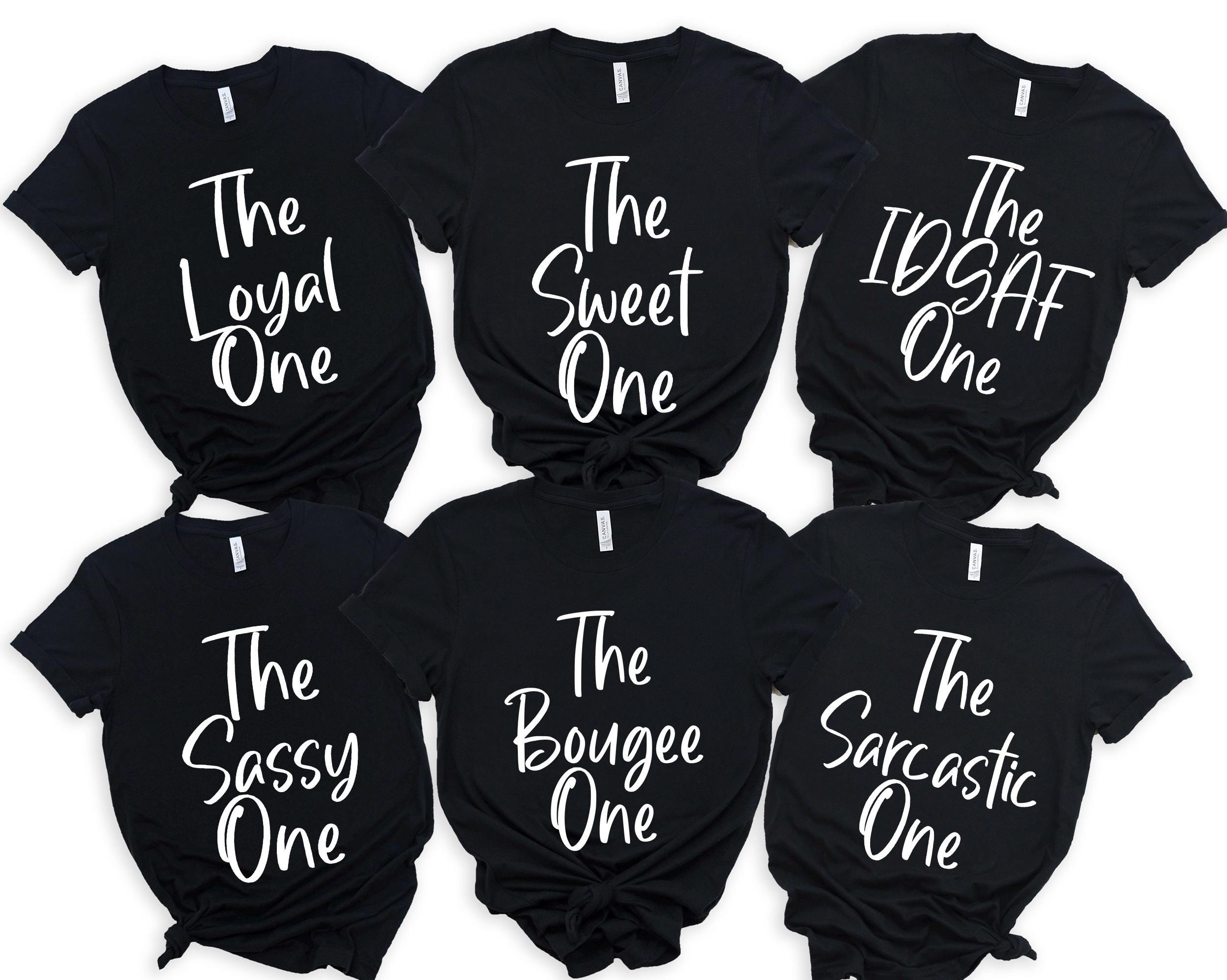 Funny Group Shirts, Birthday Friends Shirts, Best Friend Shirts, The Sweet One Shirts, The Bossy One Tee, Girls Party Shirts, Girls Weekend