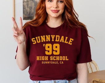 Camiseta unisex de Sunnydale High School, camiseta de Sunnydale Razorbacks, camiseta de Buffy, la cazavampiros, camiseta de Sunnydale High, regalo para fans de Buffy