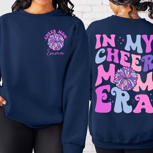 Personalized In My Cheer Mom Era Sweatshirt, Custom Cheer Mama Era Sweatshirt, Cheer Mom Sweatshirt, Cheerleading Sweatshirt, Cheer Squad
