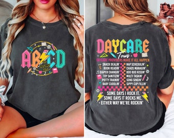 Comfort Colors© Retro Daycare Shirt, Daycare Tour Shirt,Daycare Worker Gift,Cute Daycare Staff Crew,Childcare Provider Shirt,Toddler Teacher