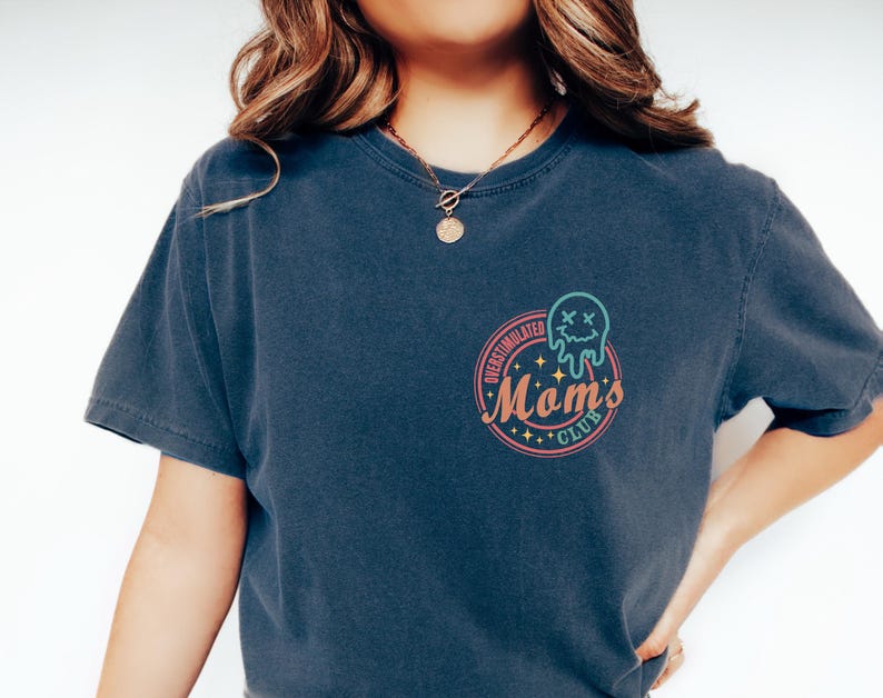 Overstimulated Moms Club Comfort Colors Shirt, Trendy Mothers Day Shirt, Funny Mama Tee, Mothers Day Gift, Mom Life Shirt, Mom Birthday Gift image 6