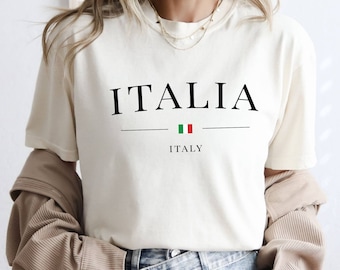 Comfort Colors© Ital Italia,Italy Flag Shirt, Italia Shirt,Italy Lover,Italian Style Shirt,Italy Trip Shirt,Travel In Italy,City Travel Gift
