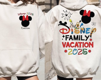 Disney Family Trip 2025 Hoodie, Custom Disney Vacation Hoodie, Magical Kingdom Family Hoodie