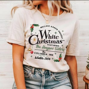 Retro White Christmas Shirt, Columbia Inn Pine Tree Vermont Christmas Shirt,Pine Tree Inn White Christmas,Christmas Movie Tee,Christmas Gift