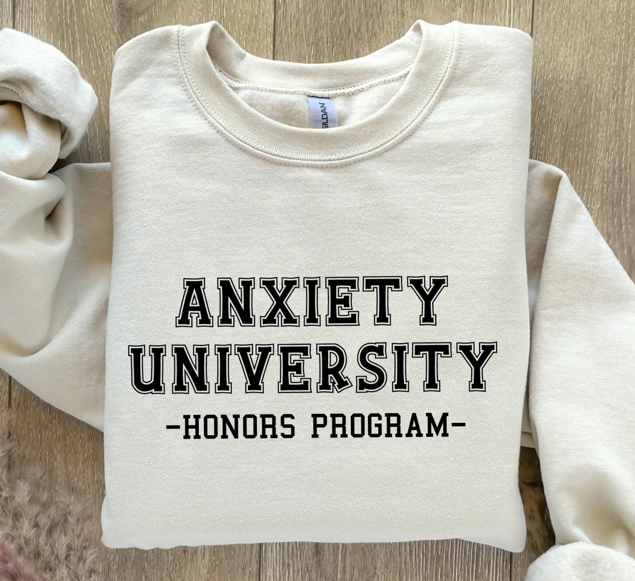 Anxiety University Sweatshirt, Honors Program Sweatshirt, Sarcastic Sweater, Aesthetic Be Kind, Mental Health Matters, Therapy Sweatshirt