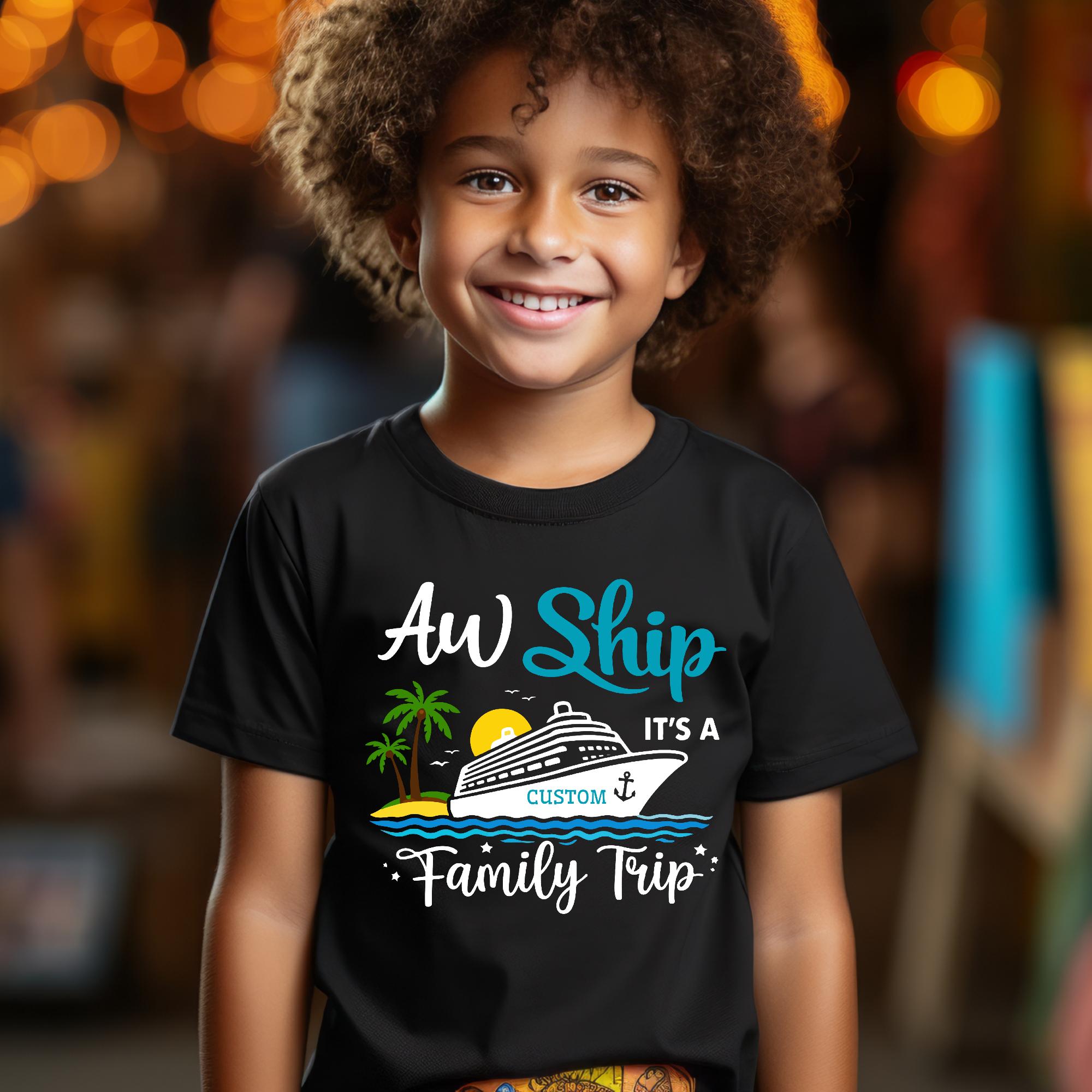 Aw Ship It's a Family Trip Shirt, Custom Family Cruise Shirts 2026 ...