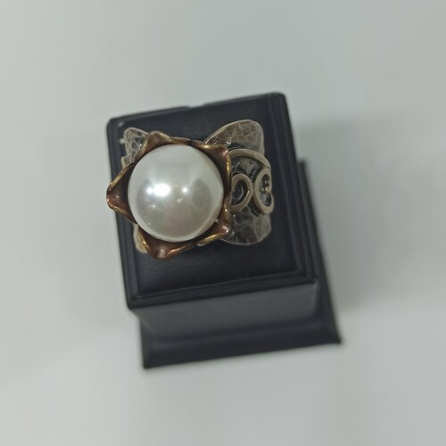 Handmade 925 sales sterling silver pearl ring