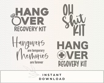 Hangover Recovery Kit ALL IN ONE [png, svg]