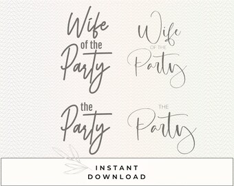 Wife of the Party / The Party [png, svg]