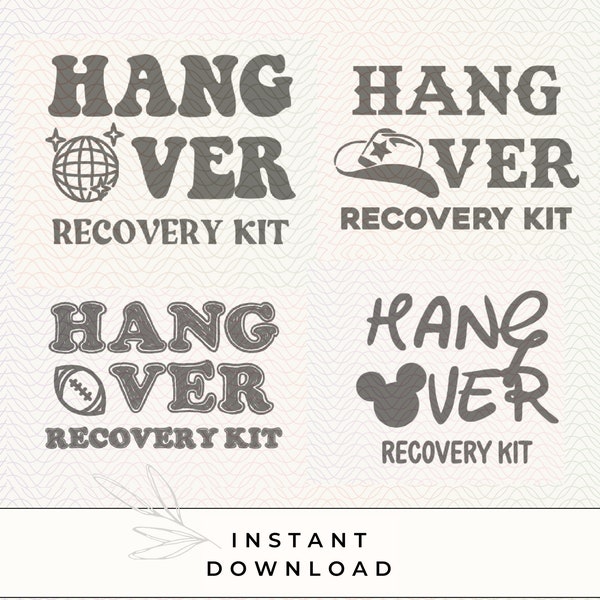 Hangover Recovery Kit VARIETY [png, svg]