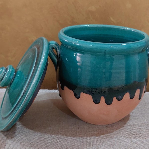 Ceramic Jar With Lid Etsy