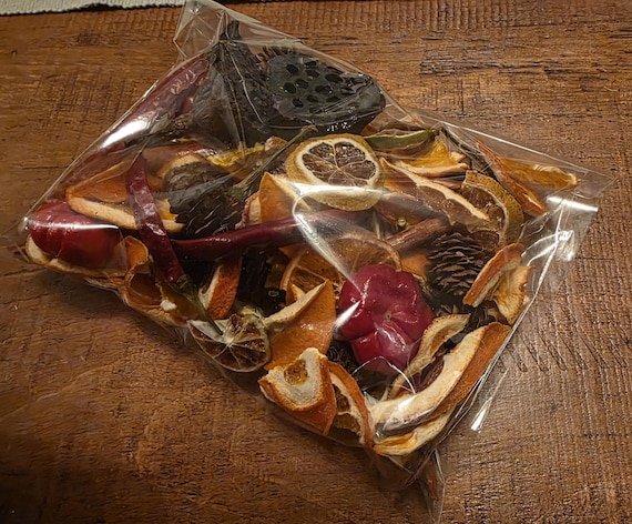 Natural Organic Scented Potpourri, Dried Oranges, Limes, Pumpkins, Pinecones, Christmas Home Decor