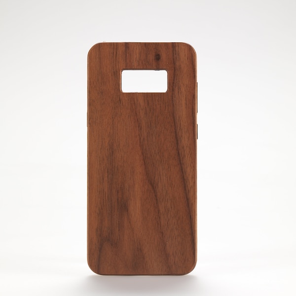 Samsung Coque en bois de noyer personnalisable