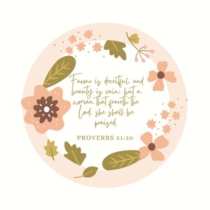 5 Christian Stickers | Faith stickers | Faith decals, bible verse