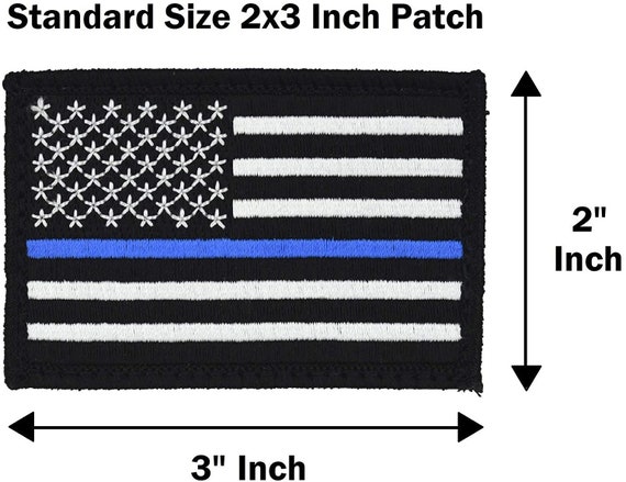 Sheriff Vest Uniform Police Blue Line Embroidered Hook and Loop Tactical  Patch for sale online