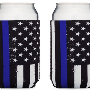 2pk Blue Slim Can Koozie Cooler Insulated Stainless for 12oz Skinny Cans
