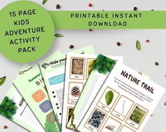 Kids Adventure Activity Pack: Printable Summer Games Bundle (PDF Download)