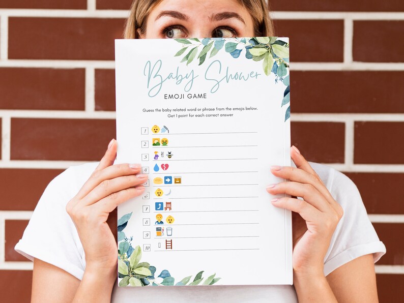 Baby Shower Emoji Game, Baby Showers Party Ideas, Mum to Be Games, Baby