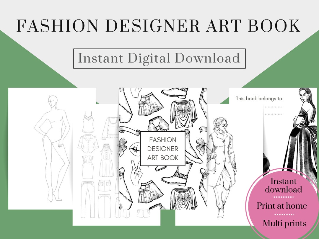 Dreamland Publications Fashion Sketch Activity Book main image 1