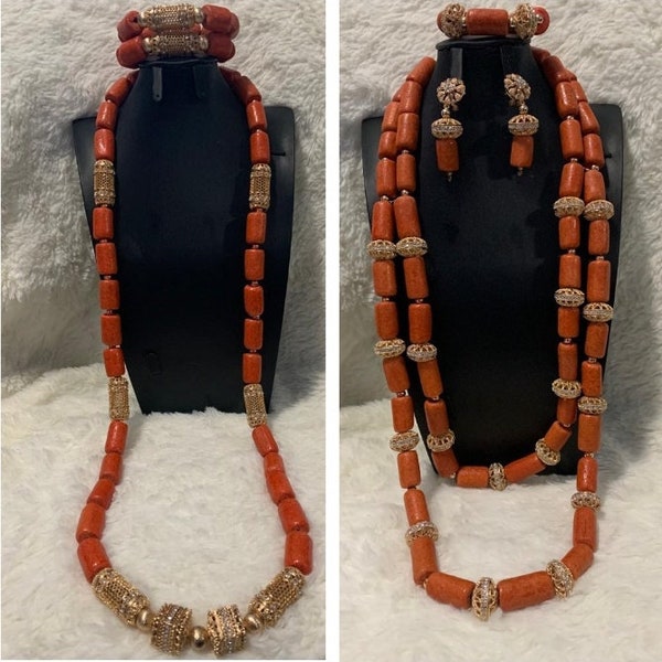 Nigerian Coral Beads Couple Etsy