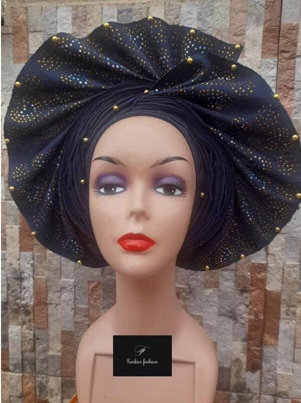 Nigerian Auto Gele , Pre-styled Auto Gele - Etsy