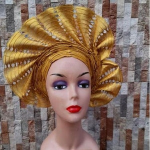 Nigerian Auto Gele , Pre-styled auto gele