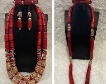 Handmade Bead Jewelry Set – Nigerian Wedding, Bridal