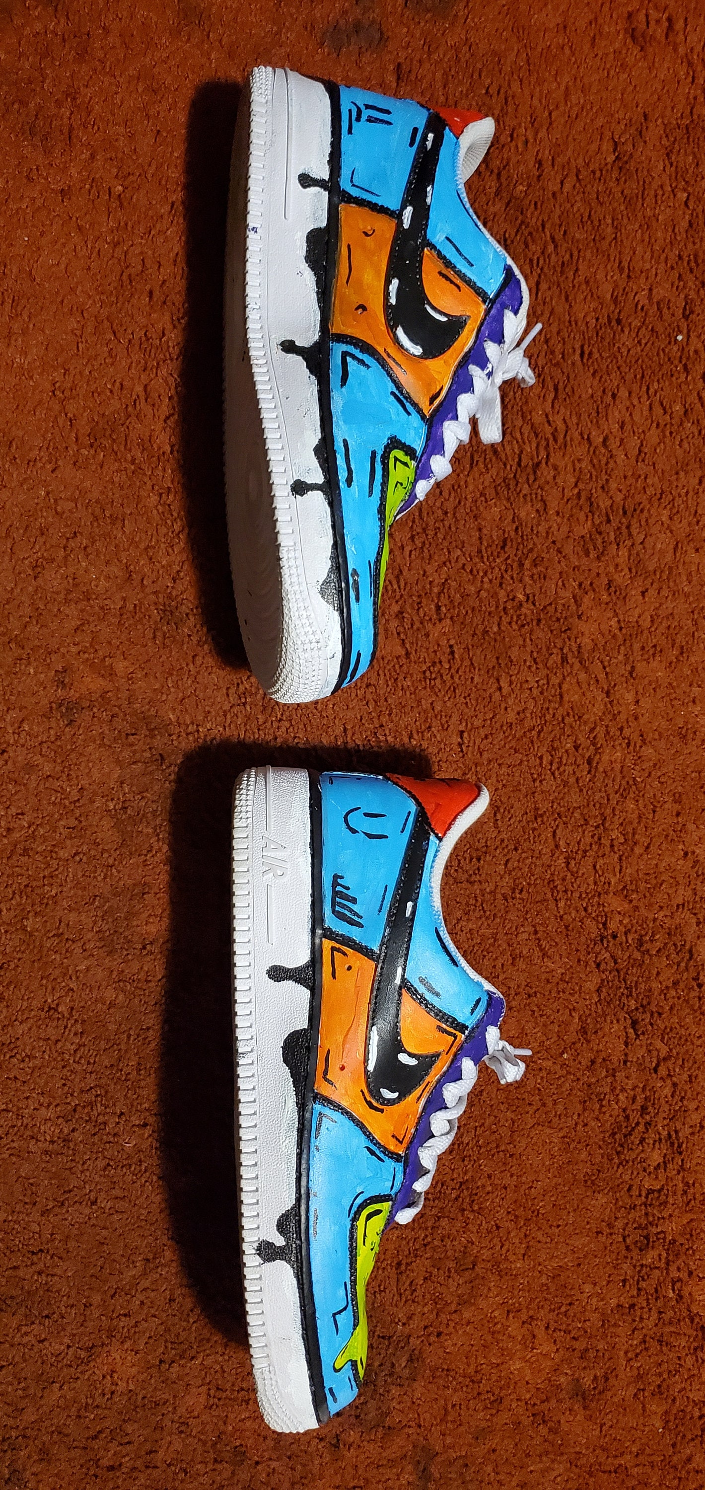 custom cartoon character af1's