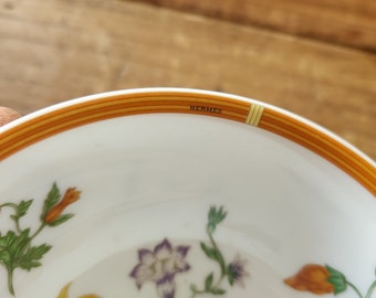 Vintage Porcelain Hermes La Siesta Small Floral Bowl, France - Etsy