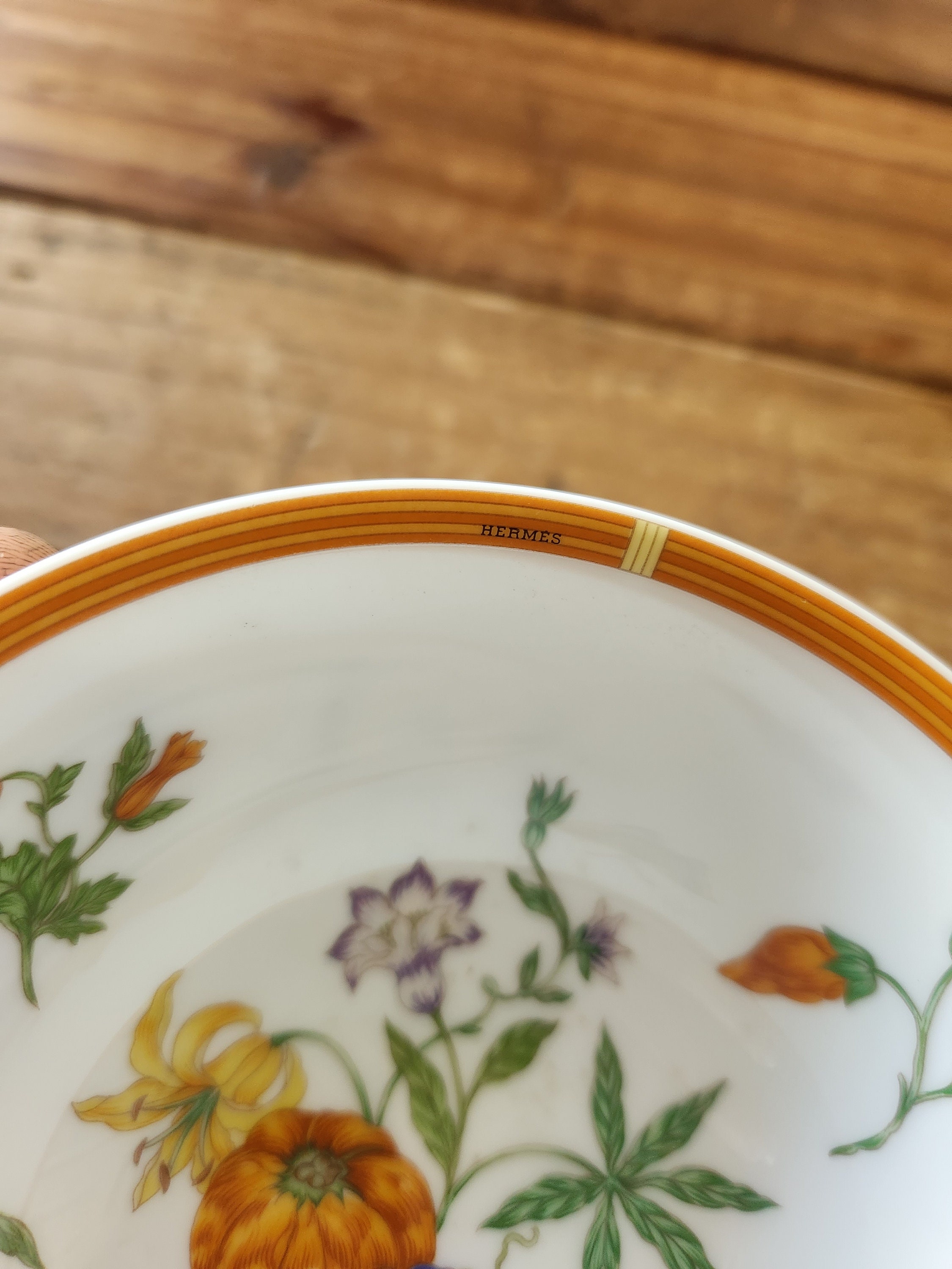Vintage Porcelain Hermes La Siesta Small Floral Bowl, France - Etsy