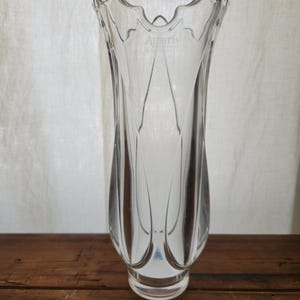 Vintage Amaris Nachtmann Clear Crystal Flower Vase, Germany