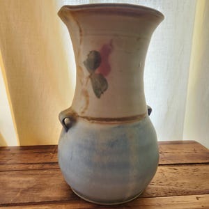 Vintage Benner Studio Pottery Floral Vase