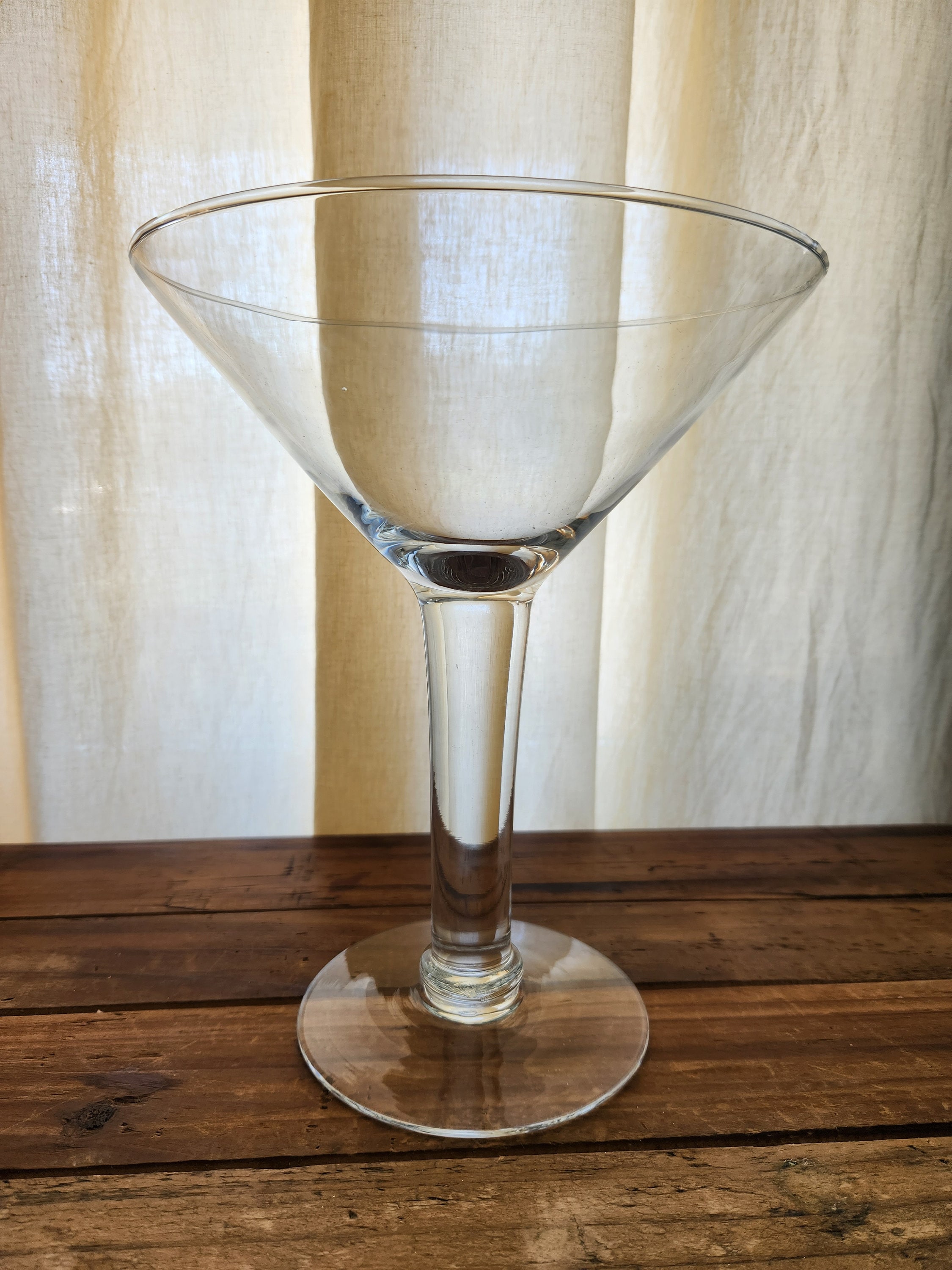 Vintage Giant Martini Glass Centerpiece 