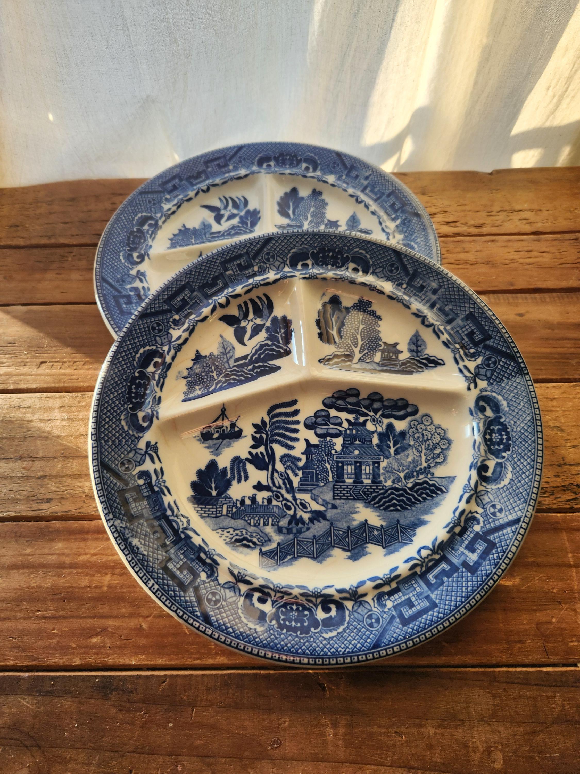 Blue Willow Platter Japan - Etsy