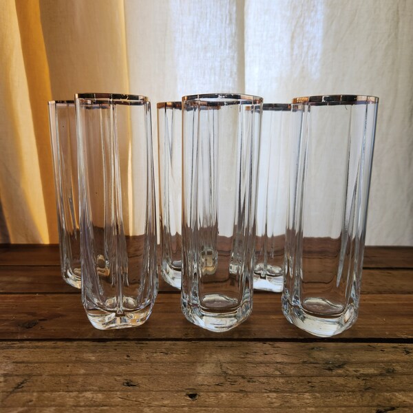Tall Skinny Glasses Etsy