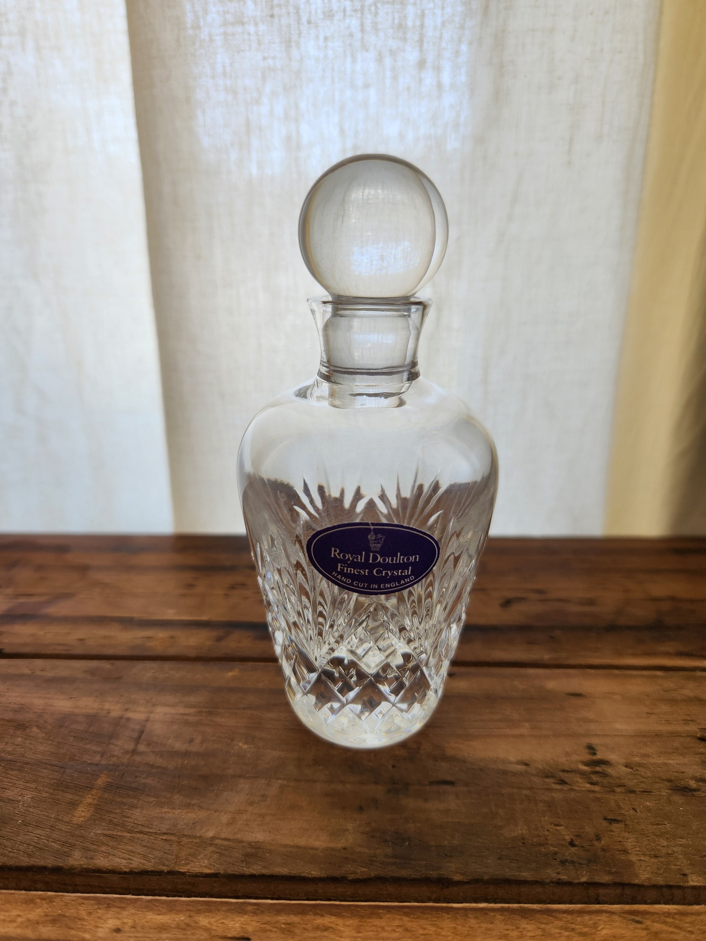 ヴィンテージ ロイヤルドルトン クリスタル香水瓶、オリジナルボックス