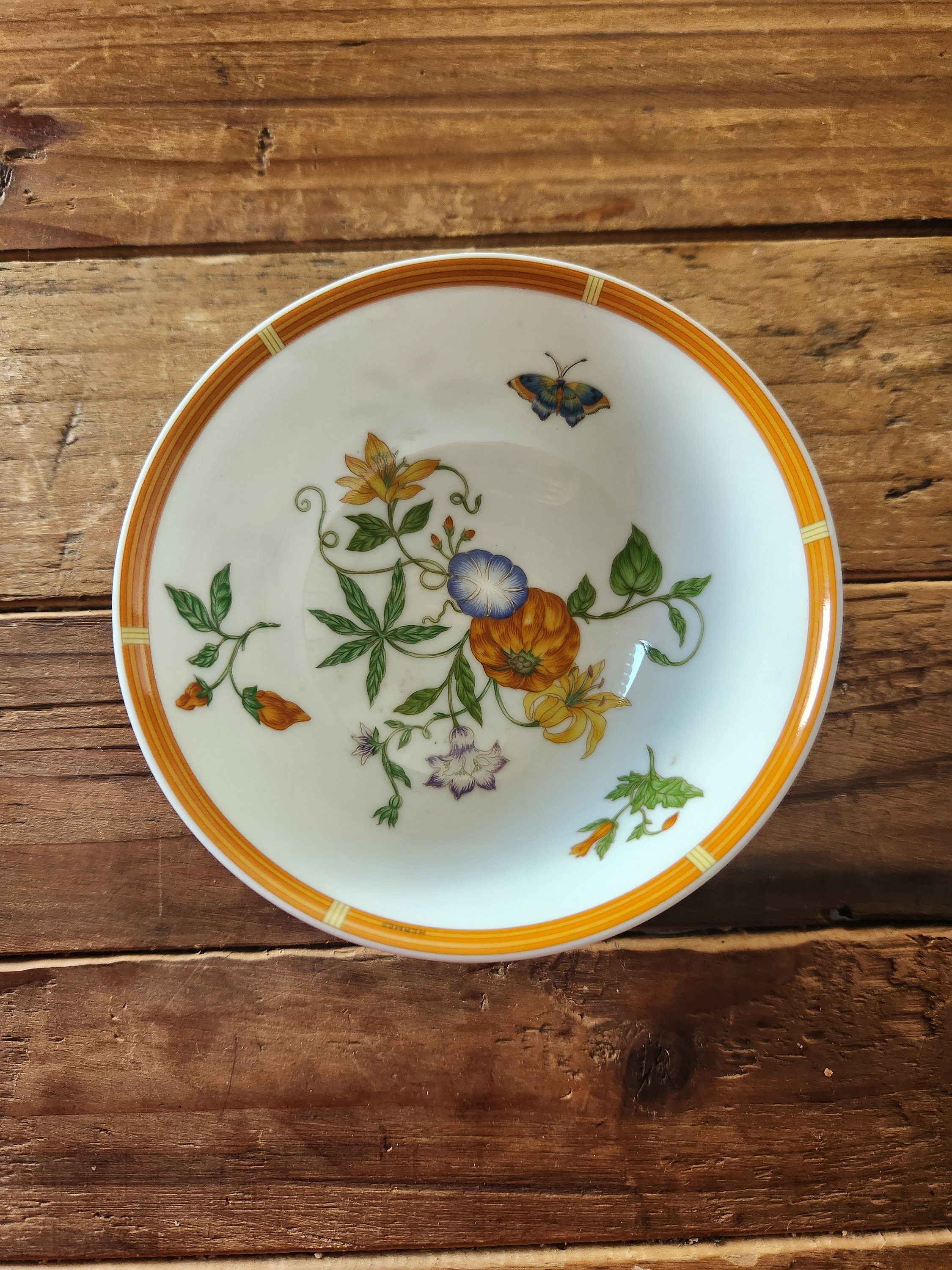 Vintage Porcelain Hermes La Siesta Small Floral Bowl, France - Etsy