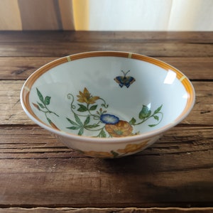Vintage Porcelain Hermes La Siesta Small Floral Bowl, France
