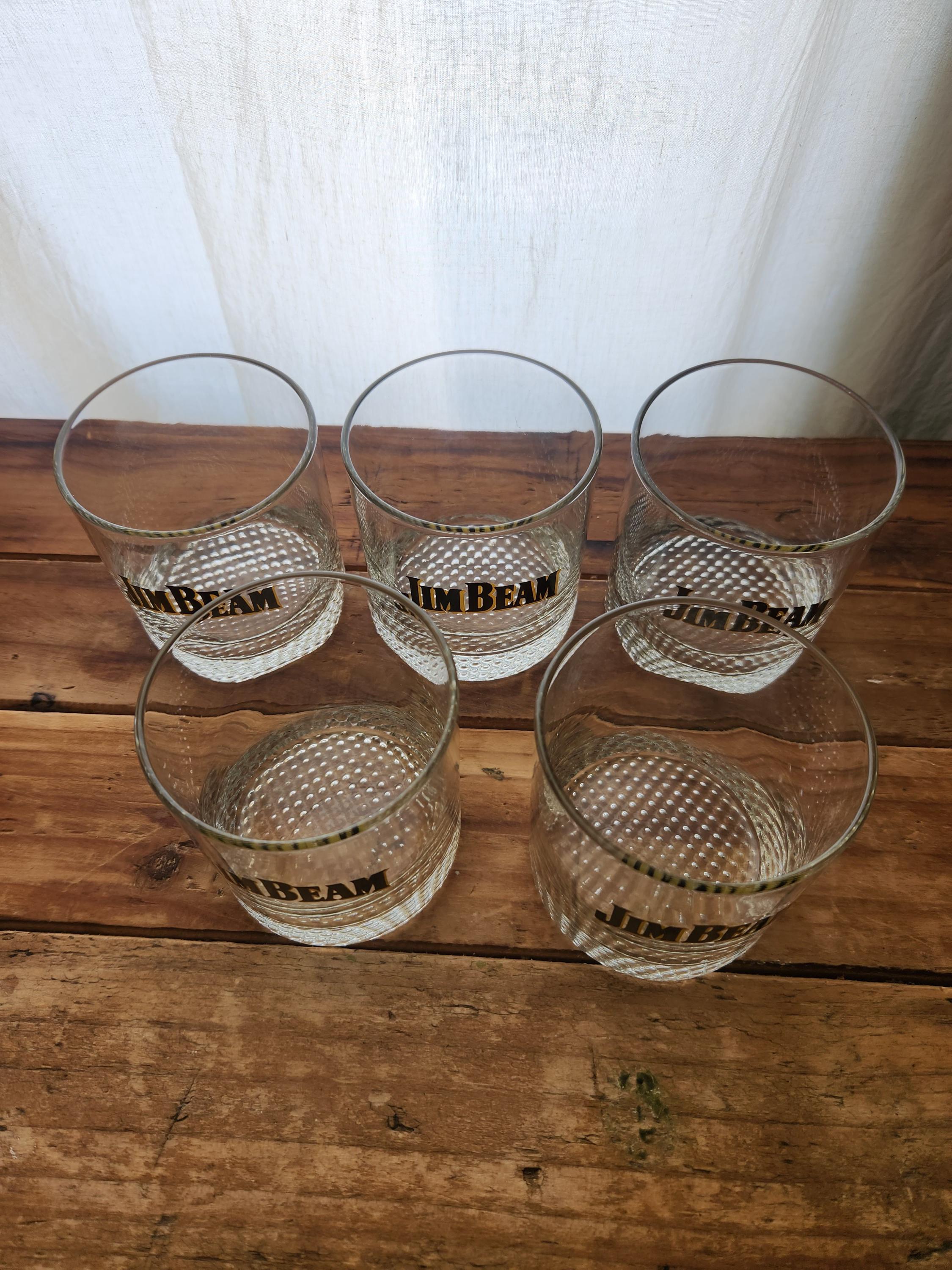 ヴィンテージ ジムビーム プロモーション用ウイスキーグラス 5個セット