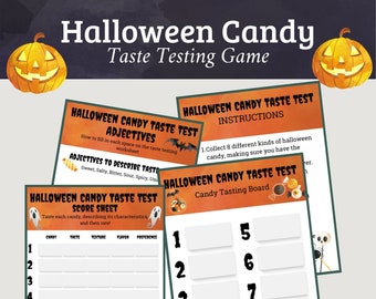 Halloween Candy Taste Testing Game Printable