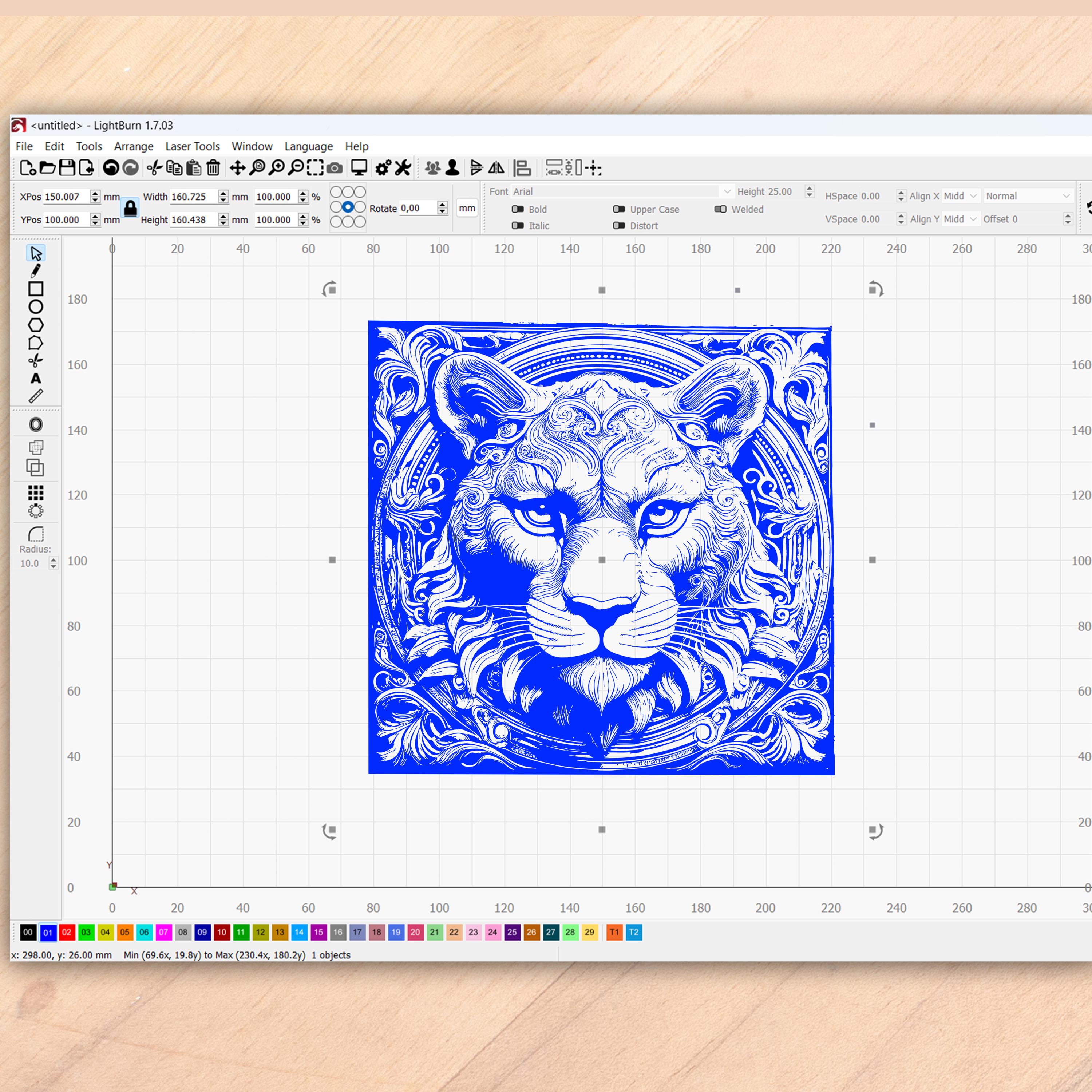 3D Illusion Tiger SVG File: Laser Cut Design (digital Download) - Etsy