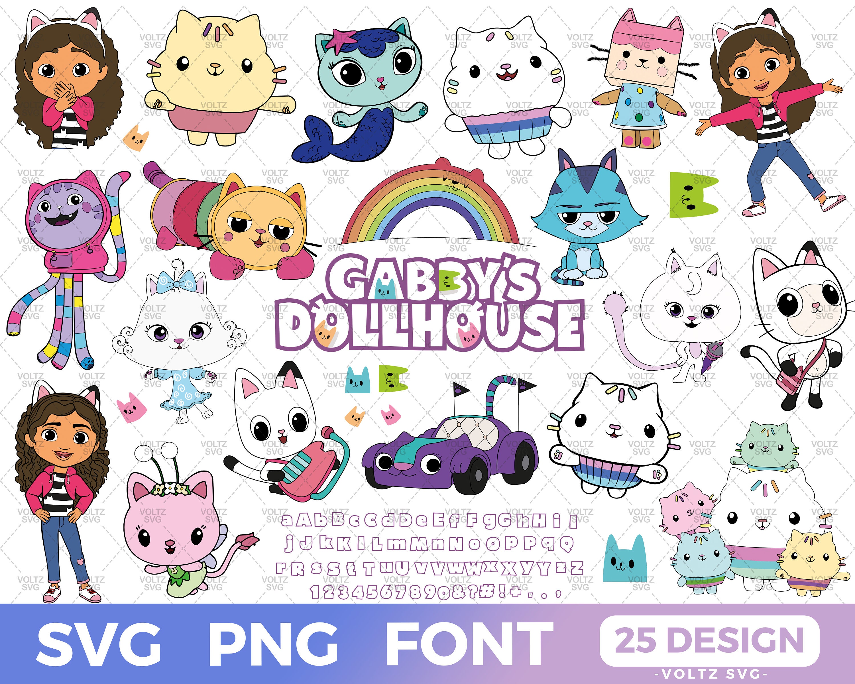 Gabbys Dollhouse Svg Gabby Bundle Svg for Cricut Gabbys Etsy Australia