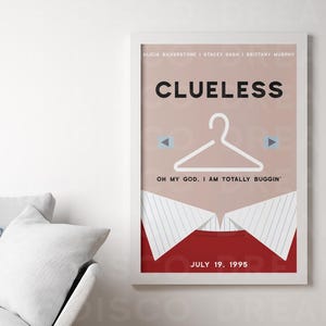 Clueless Movie Cher Horowitz Digital Art Print | 90s Movie Wall Decor | Printable Download | 8x10 11x14 16x20 | Clueless Poster for Bedroom