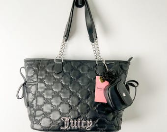 The Lucky 8 Drop – Bag + Matching Vibes Bundle – Juicy Couture Quilted Bow Tote